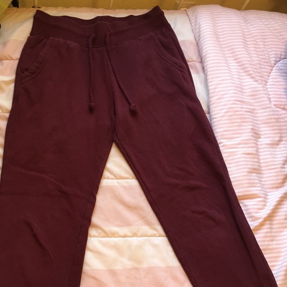 H&M Burgundy joggers